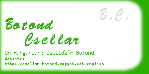 botond csellar business card